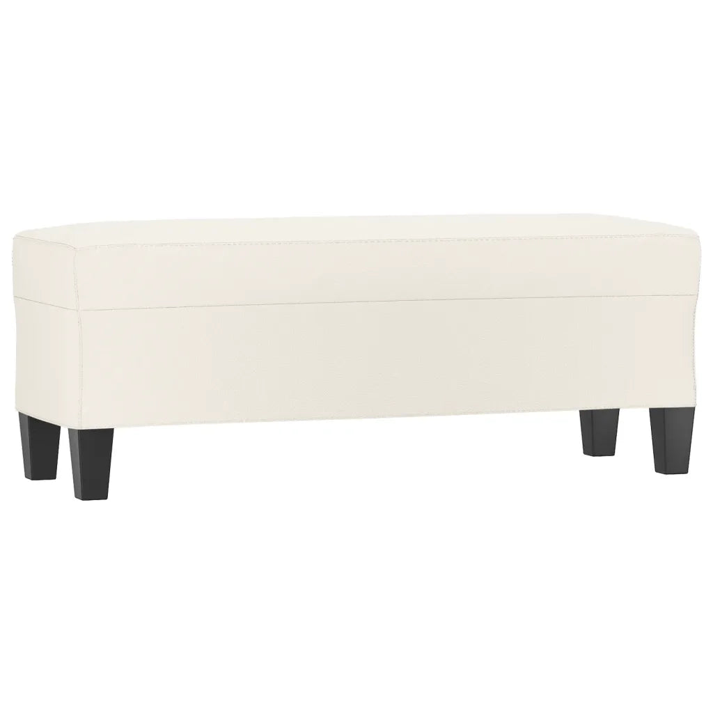 Panca Crema 100x35x41 cm in Similpelle 349460