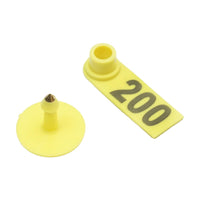 100 Marchi Auricolari Per Bestiame Set Marchi Auricolari In Plastica Per Bestiame per ovini Numerate 101-200