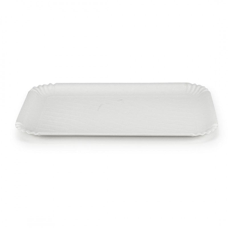 250 PEZZI Vassoio Rettangolare in Fibra di cellulosa 17x23 CM