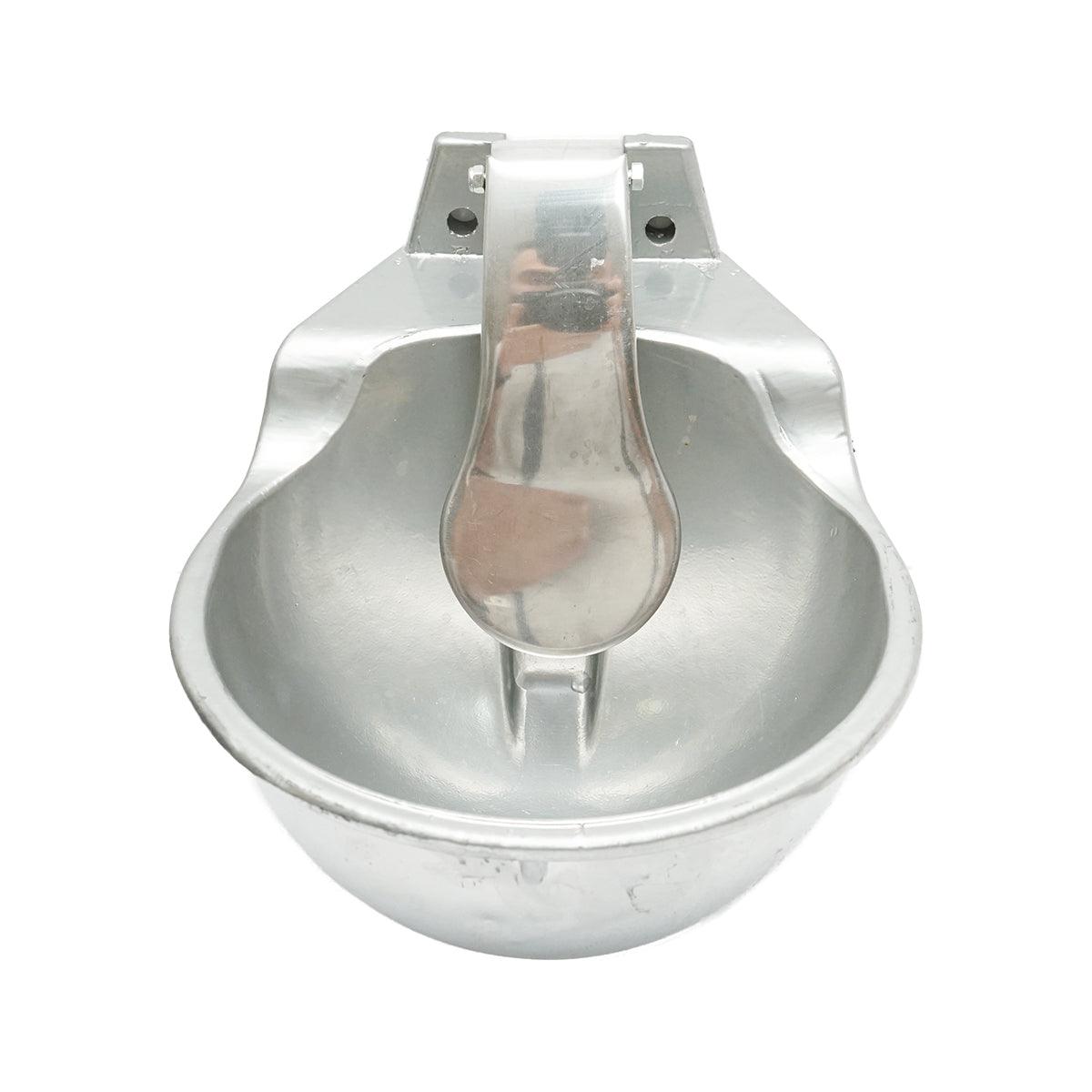 Abbeveratoio in alluminio con Paletta a Pressione 2.5L, abbeveratoio Automatico in alluminio e palettta per Bestiame