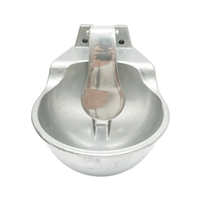 Abbeveratoio in alluminio con Paletta a Pressione 2.5L, abbeveratoio Automatico in alluminio e palettta per Bestiame