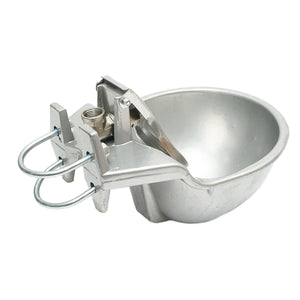 Abbeveratoio in alluminio con Paletta a Pressione 2.5L, abbeveratoio Automatico in alluminio e palettta per Bestiame