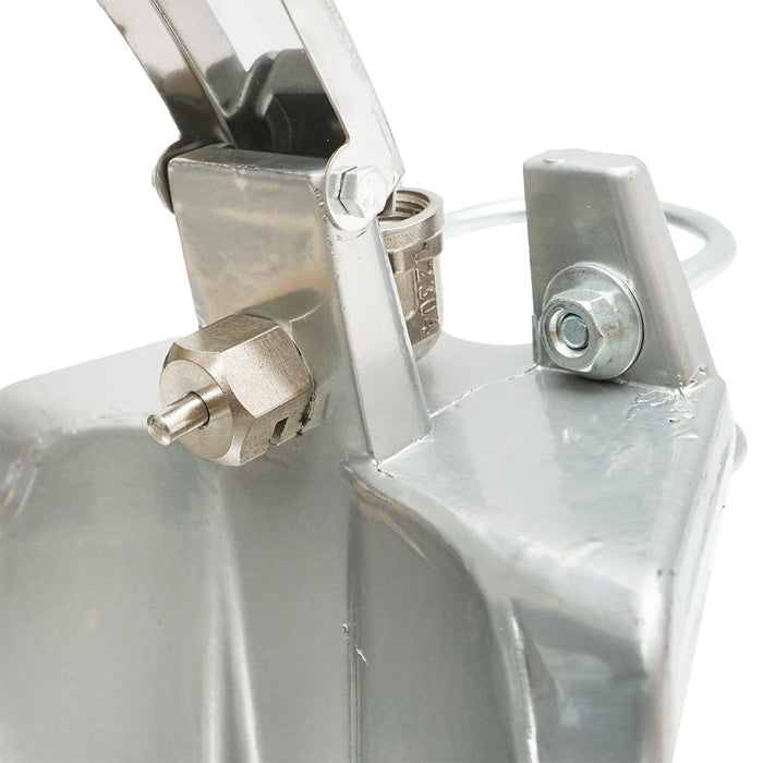 Abbeveratoio in alluminio con Paletta a Pressione 2.5L, abbeveratoio Automatico in alluminio e palettta per Bestiame