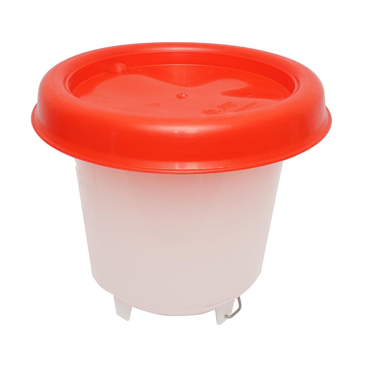 Abbeveratoio per Pollame da 14L, Adatto per Galline, Anatre, Oche, Conigli, Piccioni, Cuculli, Pappagalli, Cavi