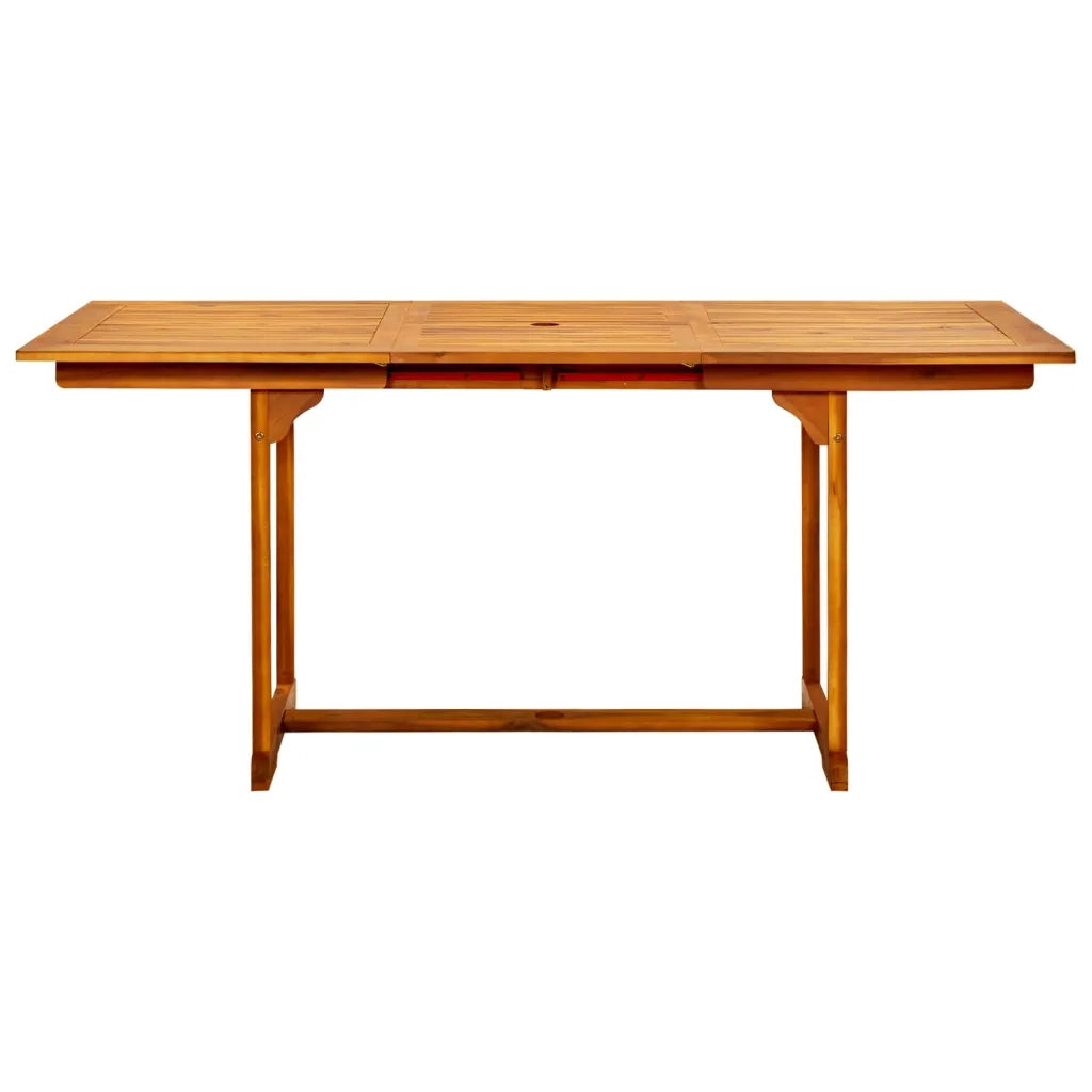 Tavolino da Giardino | Tavolo da Pranzo per Esterni (120-170)x80x75 cm in Legno Acacia