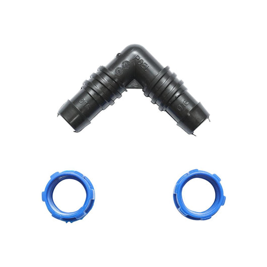 Adattatore a Gomito per Irrigazione a Goccia Gomito connettore per tubo di irrigazione 16x16mm per sistemi di irrigazione a goccia