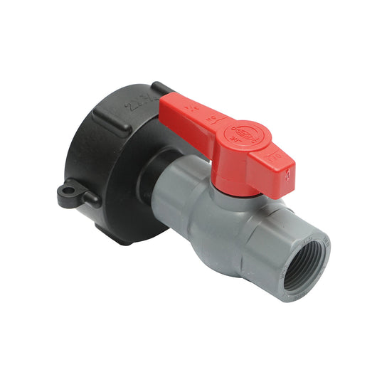 Adattatore con rubinetto 3/4 pollici per IBC.