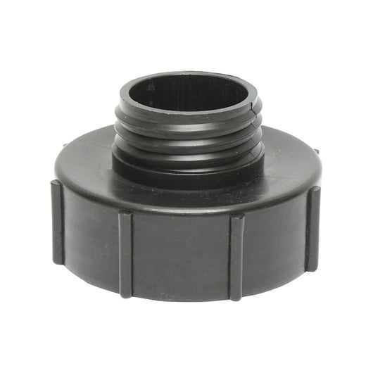 Adattatore IBC riduzione S100x8 da 3 a 2, filetto interno S100x8, filetto esterno S60x6.