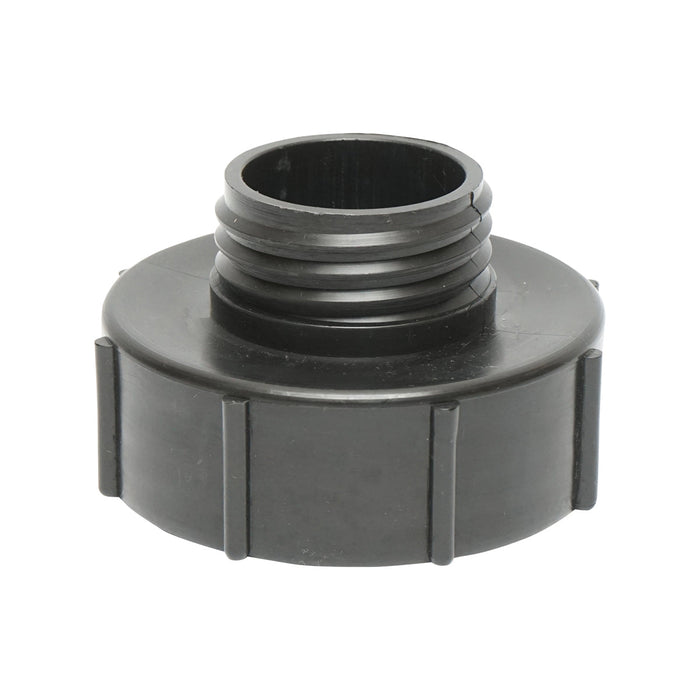 Adattatore IBC riduzione S100x8 da 3 a 2, filetto interno S100x8, filetto esterno S60x6.