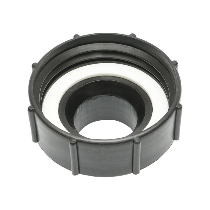 Adattatore IBC riduzione S100x8 da 3 a 2, filetto interno S100x8, filetto esterno S60x6.