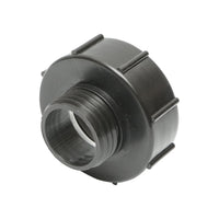 Adattatore IBC riduzione S100x8 da 3 a 2, filetto interno S100x8, filetto esterno S60x6.