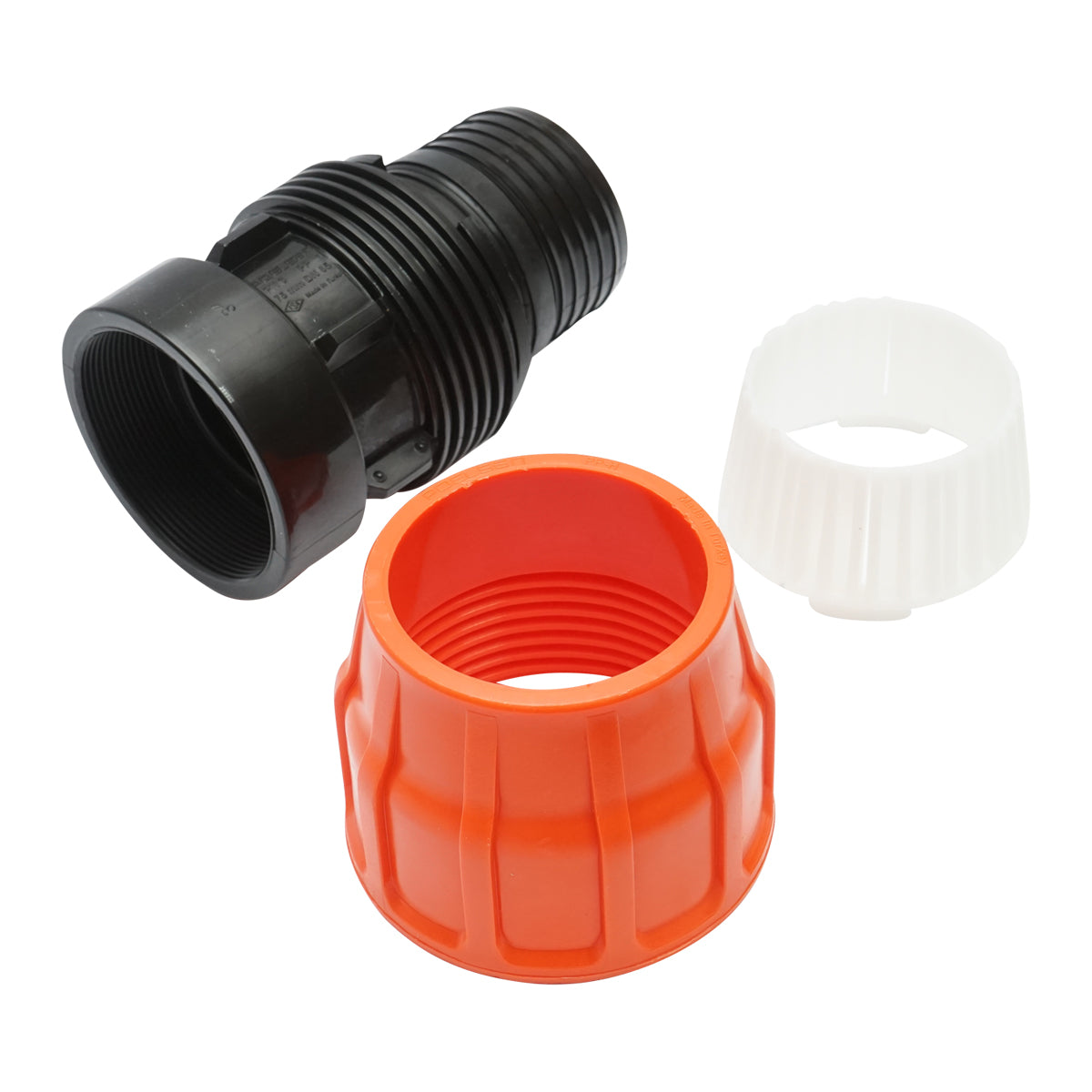 Adattatore Layflat con olandese D75x75mm con filettatura interna, PN6 Poelsan.