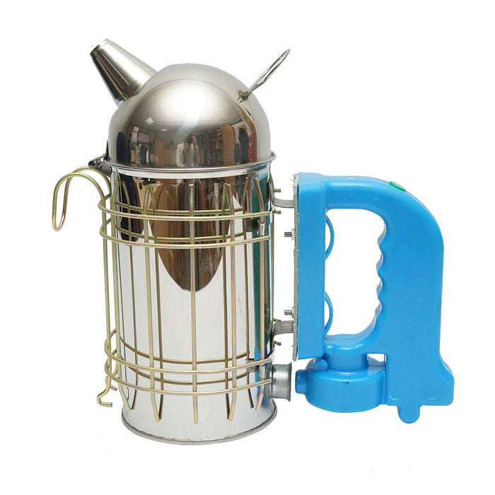 Affumicatore elettrico in acciaio inox con cilindro di protezione termica, ricarica USB 190 mm