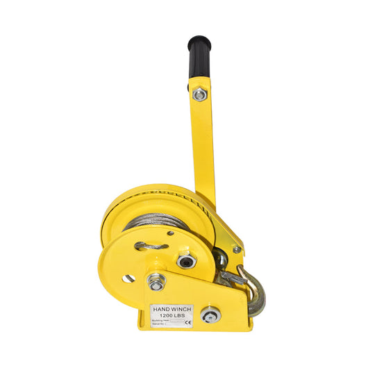 Argano manuale 544Kg, lunghezza cavo in acciaio 5m, spessore filo 4mm