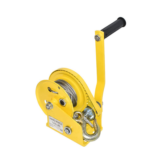 Argano manuale 544Kg, lunghezza cavo in acciaio 5m, spessore filo 4mm