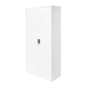 Armadio metallico 1800x900x400mm con 2 ante sicure, 4 ripiani, grigio Breckner Germany