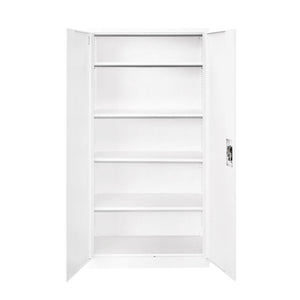 Armadio metallico 1800x900x400mm con 2 ante sicure, 4 ripiani, grigio Breckner Germany