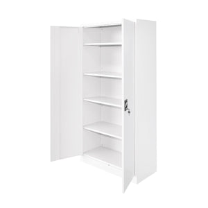 Armadio metallico 1800x900x400mm con 2 ante sicure, 4 ripiani, grigio Breckner Germany