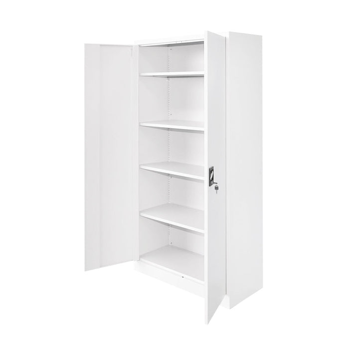 Armadio metallico 1800x900x400mm con 2 ante sicure, 4 ripiani, grigio Breckner Germany