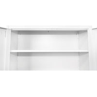 Armadio metallico 1800x900x400mm con 2 ante sicure, 4 ripiani, grigio Breckner Germany