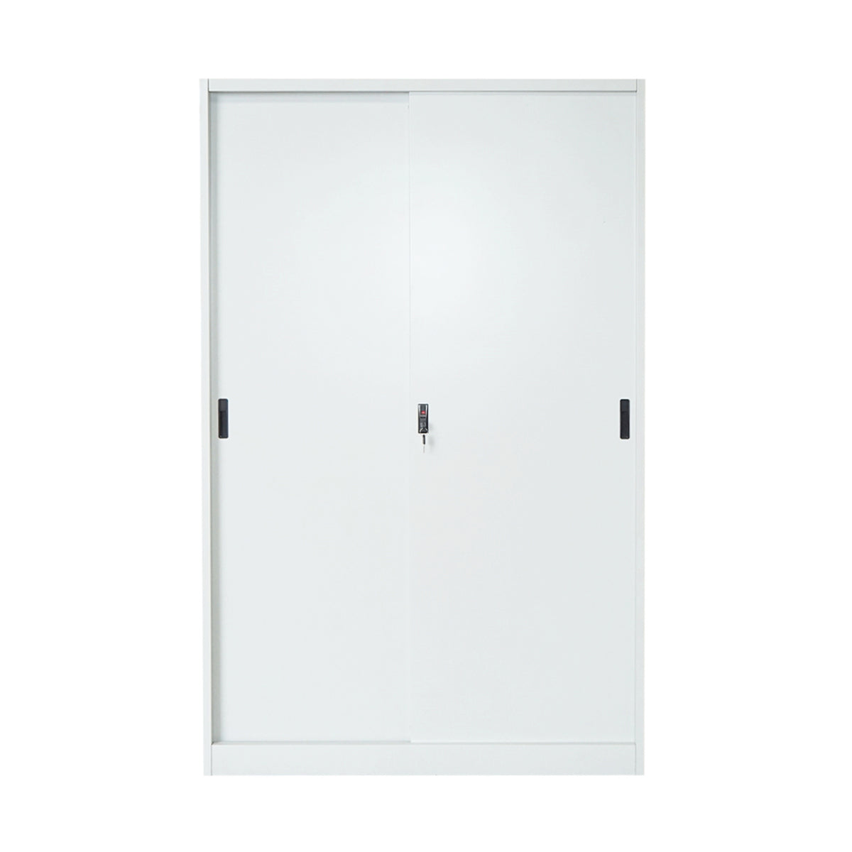 Armadio metallico 1900x1200x450mm con 2 ante scorrevoli sicure, 4 ripiani, max 50kg/ripiano, grigio Breckner Germany