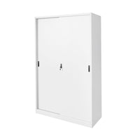 Armadio metallico 1900x1200x450mm con 2 ante scorrevoli sicure, 4 ripiani, max 50kg/ripiano, grigio Breckner Germany