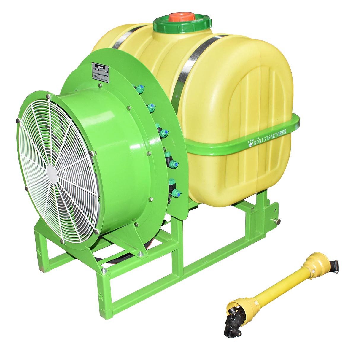 Atomizzatore con capacità serbatoio 300L con cardano  Atomizzatore portato per trattore