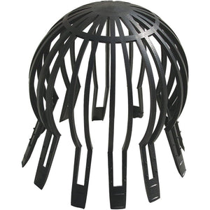 First plast pf26 parafoglie per canali di gronda, nero, da d. 75