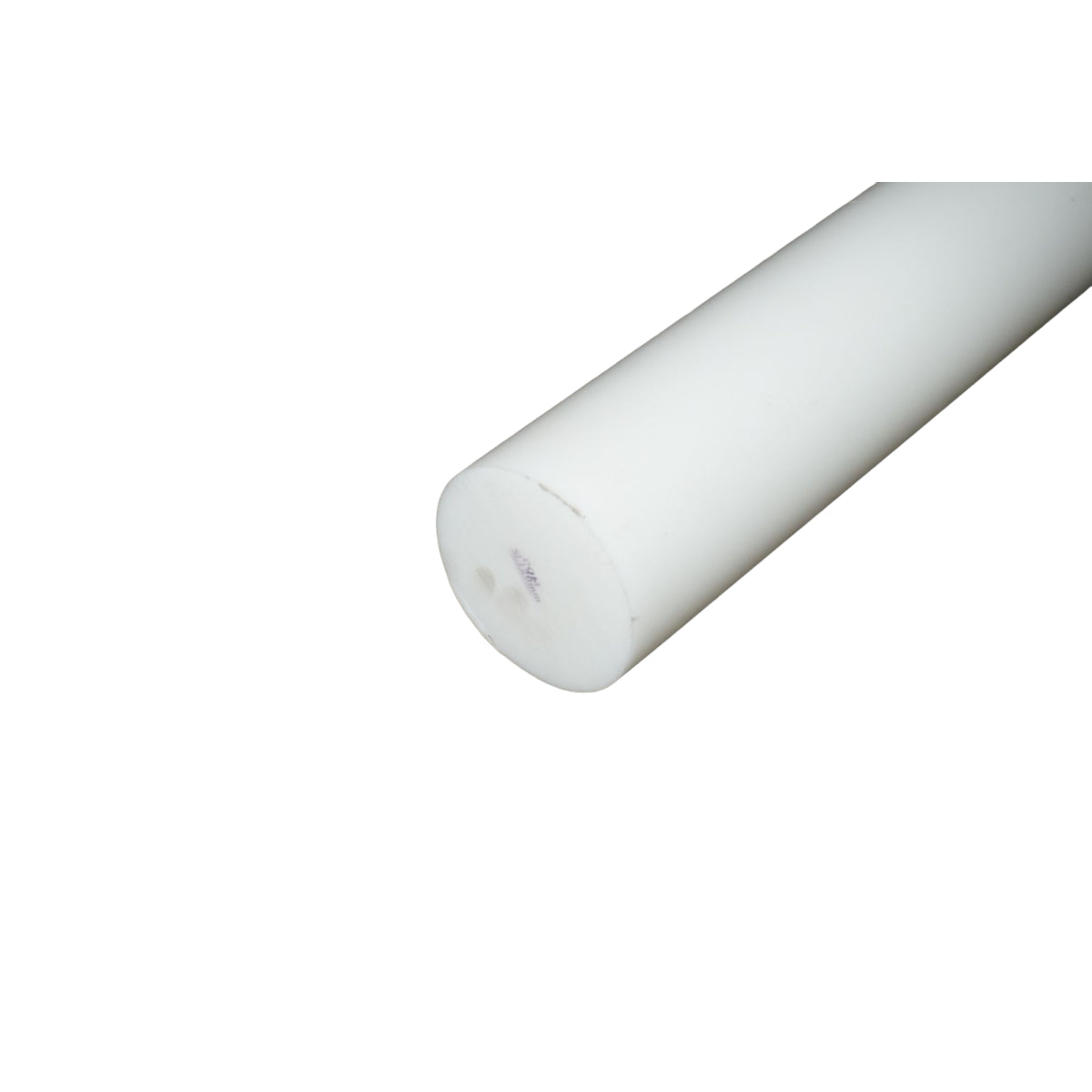 Barra di poliammide, poliossimetilene-poliacetale POM bianca 1000x120mm 14.5 Kg.