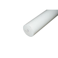 Barra di poliammide, poliossimetilene-poliacetale POM bianca 1000x120mm 14.5 Kg.