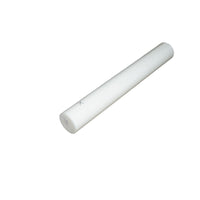 Barra di poliammide, poliossimetilene-poliacetale POM bianca 1000x140mm 23.1 Kg.