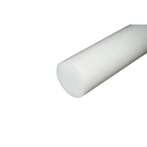 Barra di poliammide, poliossimetilene-poliacetale POM bianca 1000x140mm 23.1 Kg.