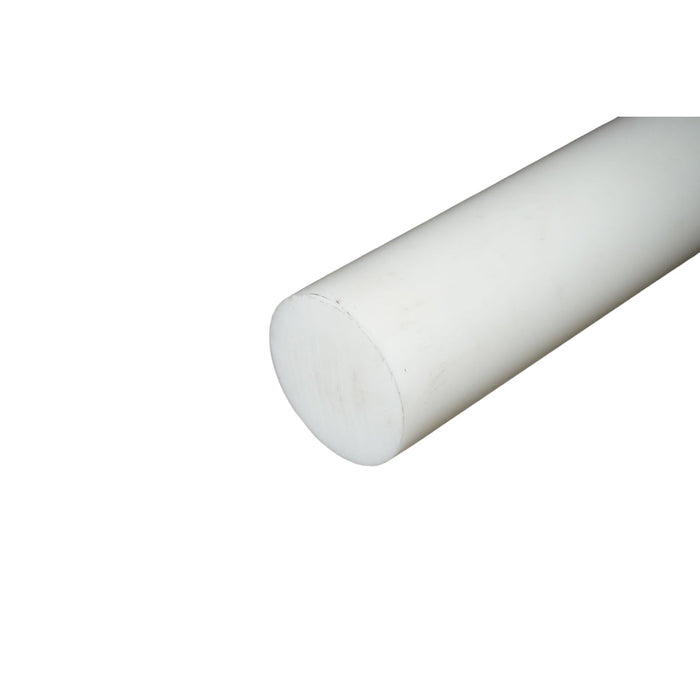 Barra di poliammide, poliossimetilene-poliacetale POM bianca 1000x140mm 23.1 Kg.