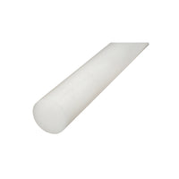 Barra di poliammide, poliossimetilene-poliacetale POM bianca 1000x50mm 2.88 Kg.