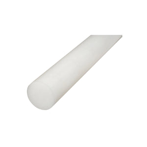 Barra di poliammide, poliossimetilene-poliacetale POM bianca 1000x50mm 2.88 Kg.