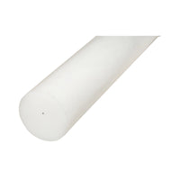 Barra di poliammide, poliossimetilene-poliacetale POM bianca 1000x60mm 4.24 Kg