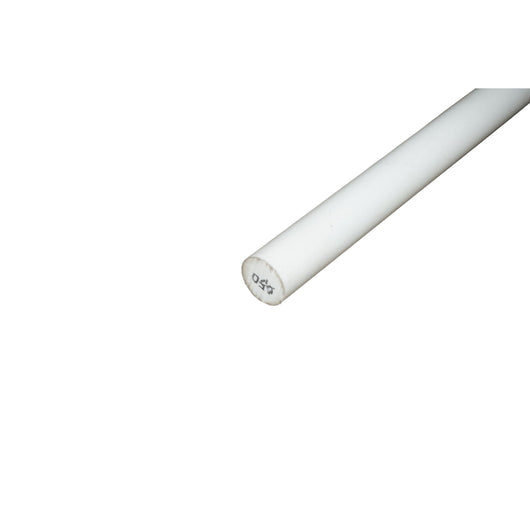 Barra di teflon PTFE, politetrafluoroetilene bianca 1000x50mm 4.51 Kg.