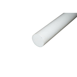 Barra di teflon PTFE, politetrafluoroetilene bianca 100x1000mm 18.50 Kg.