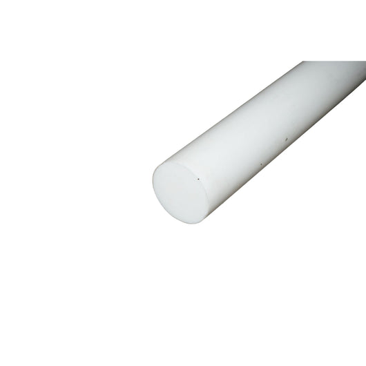 Barra di teflon PTFE, politetrafluoroetilene bianca 100x1000mm 18.50 Kg.