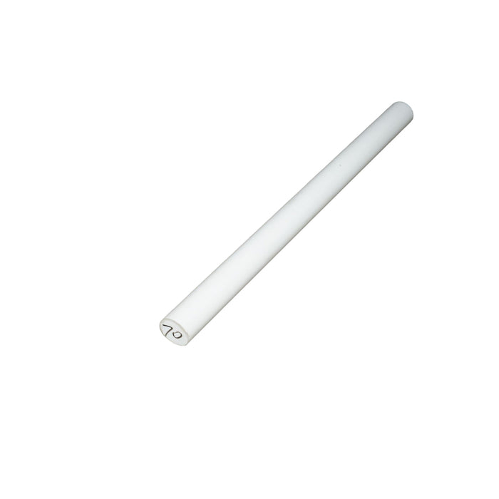 Barra di teflon PTFE, politetrafluoroetilene bianca 100x330mm 6.15 Kg.