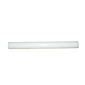 Barra di teflon, PTFE, politetrafluoroetilene bianca Fi 80X330mm 3.8 Kg