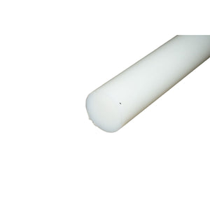 Barra di teflon, PTFE, politetrafluoroetilene bianca Fi 80X330mm 3.8 Kg