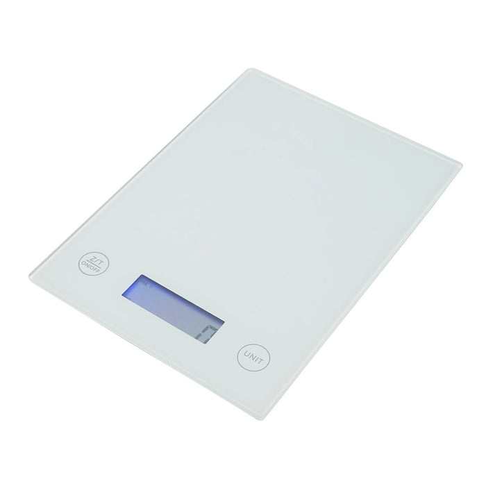 Bilancia da cucina digitale 5 kg, funzione tara, piattaforma in vetro temperato