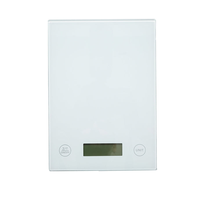 Bilancia da cucina digitale 5 kg, funzione tara, piattaforma in vetro temperato