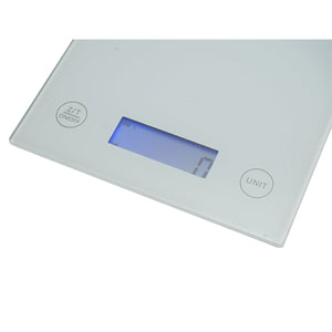 Bilancia da cucina digitale 5 kg, funzione tara, piattaforma in vetro temperato