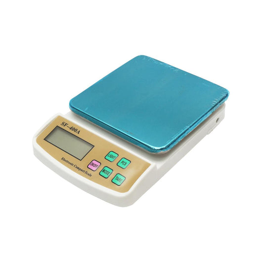 Bilancia da Cucina Digitale, 10 kg, Piattaforma in Vetro, Display LCD, Dimensioni 24 x 16,5 x 5,5 cm, Funzioni Tara, Spegnimento Automatico