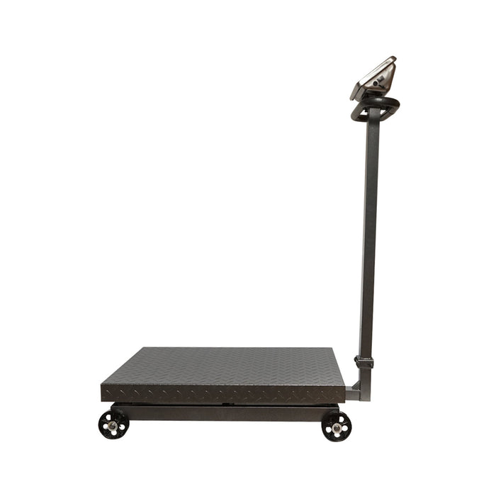 Bilancia elettronica da pavimento 1500 Kg tipo piattaforma con braccio pieghevole