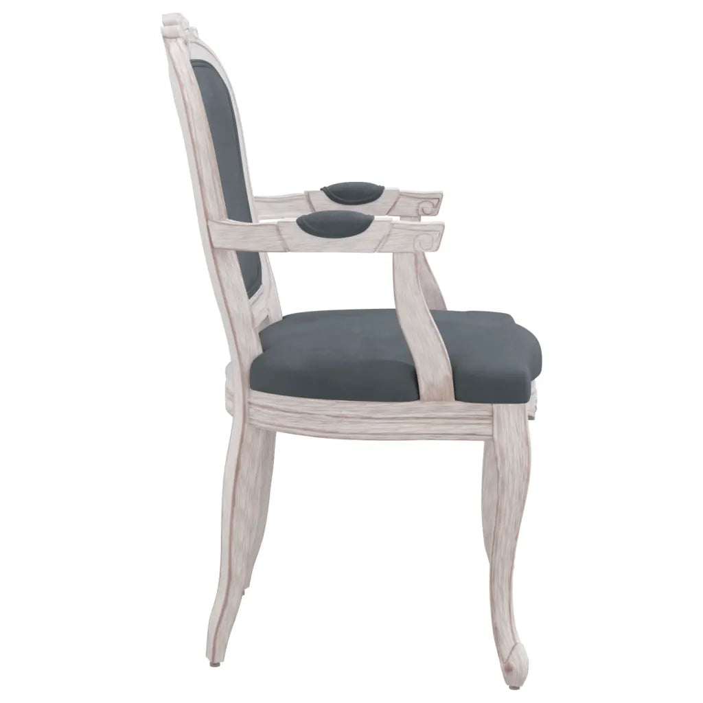 Sedie da Pranzo 2 pz Grigio Scuro 62x59,5x100,5 cm Velluto 344468
