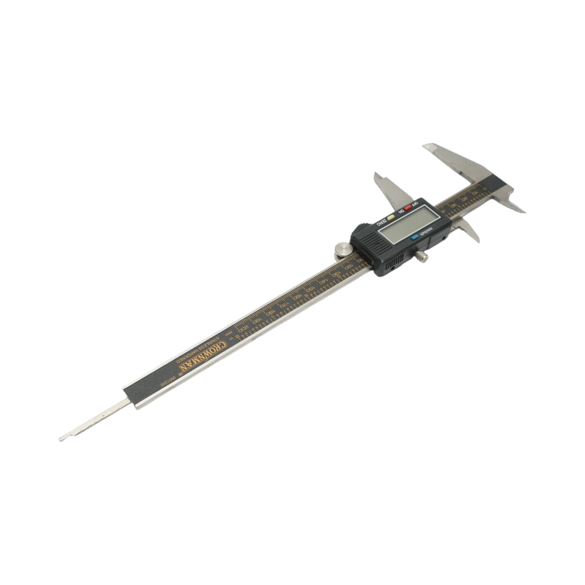 Calibro digitale professionale 200mm, doppia scala mm/pollici, misurazione interna, esterna, profondità Crownman