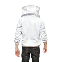 Camicetta apicola bianca con maschera protettiva, taglia XXL